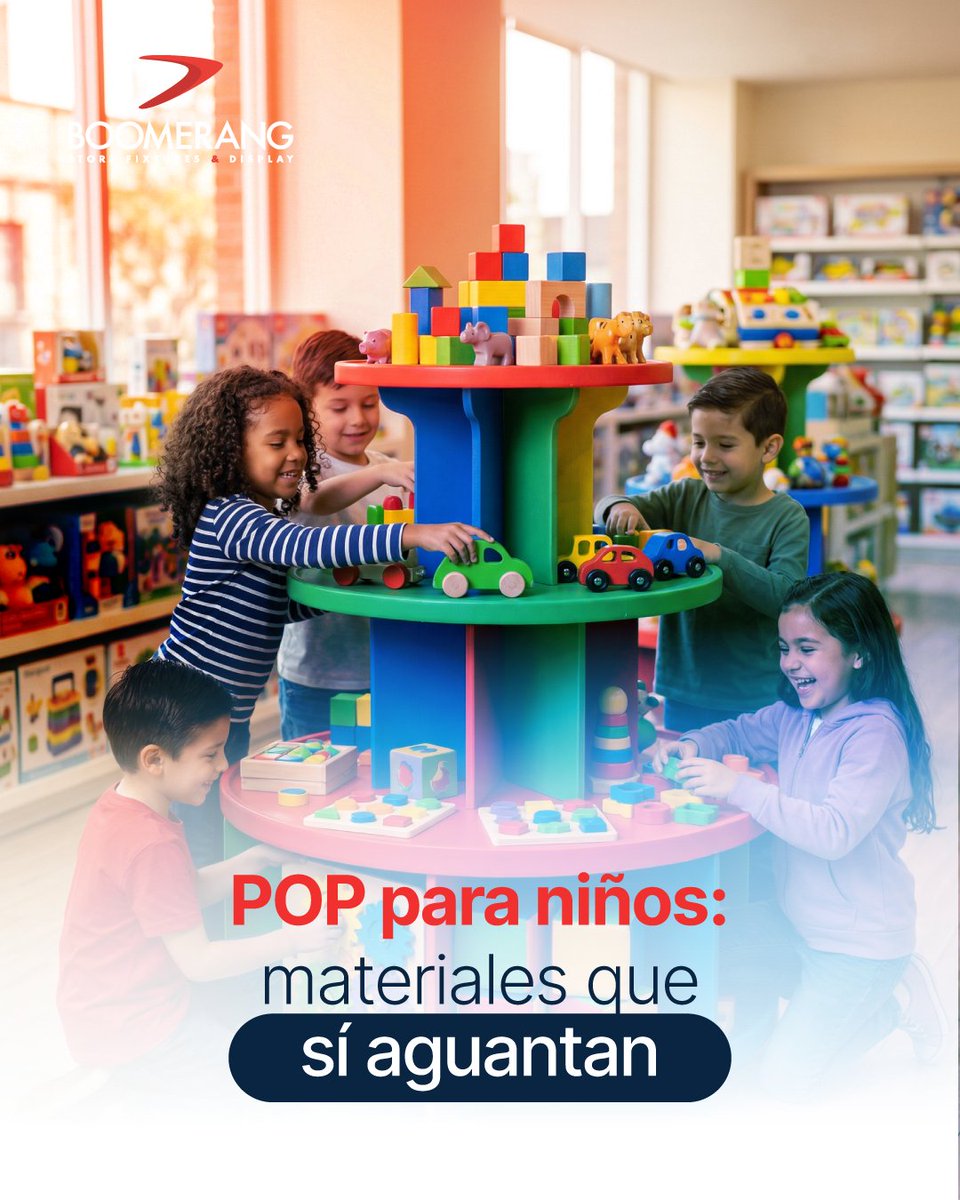 BoomerangRMS's tweet image. Si tu POP es para niños, el material importa tanto como el diseño. Elige superficies seguras, resistentes y fáciles de limpiar (y planifica reemplazos).  Guarda esta guía rápida y compártela con tu equipo de trade. #Materiales #KidsMarketing 🔗 boomerangrms.com