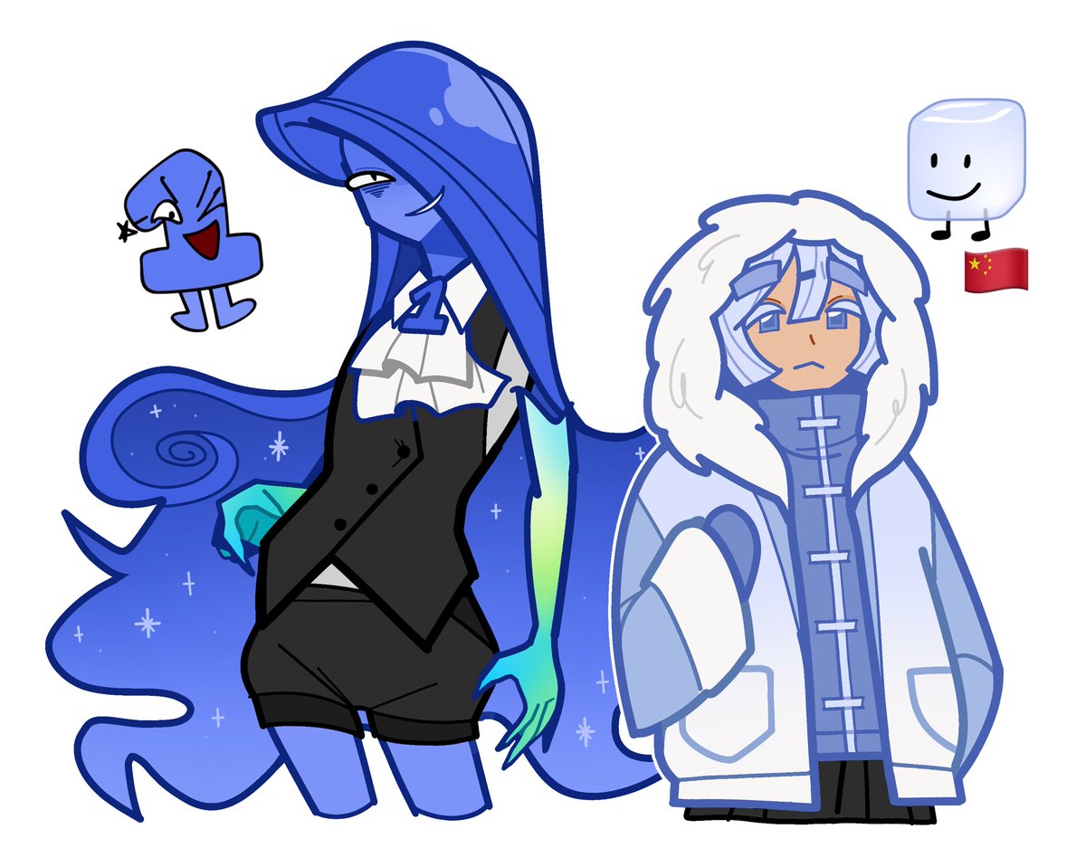 vivkinz's tweet image. Ice cube, whatever you do, do NOT look to your right😭😭
#bfb #bfdi #tpot