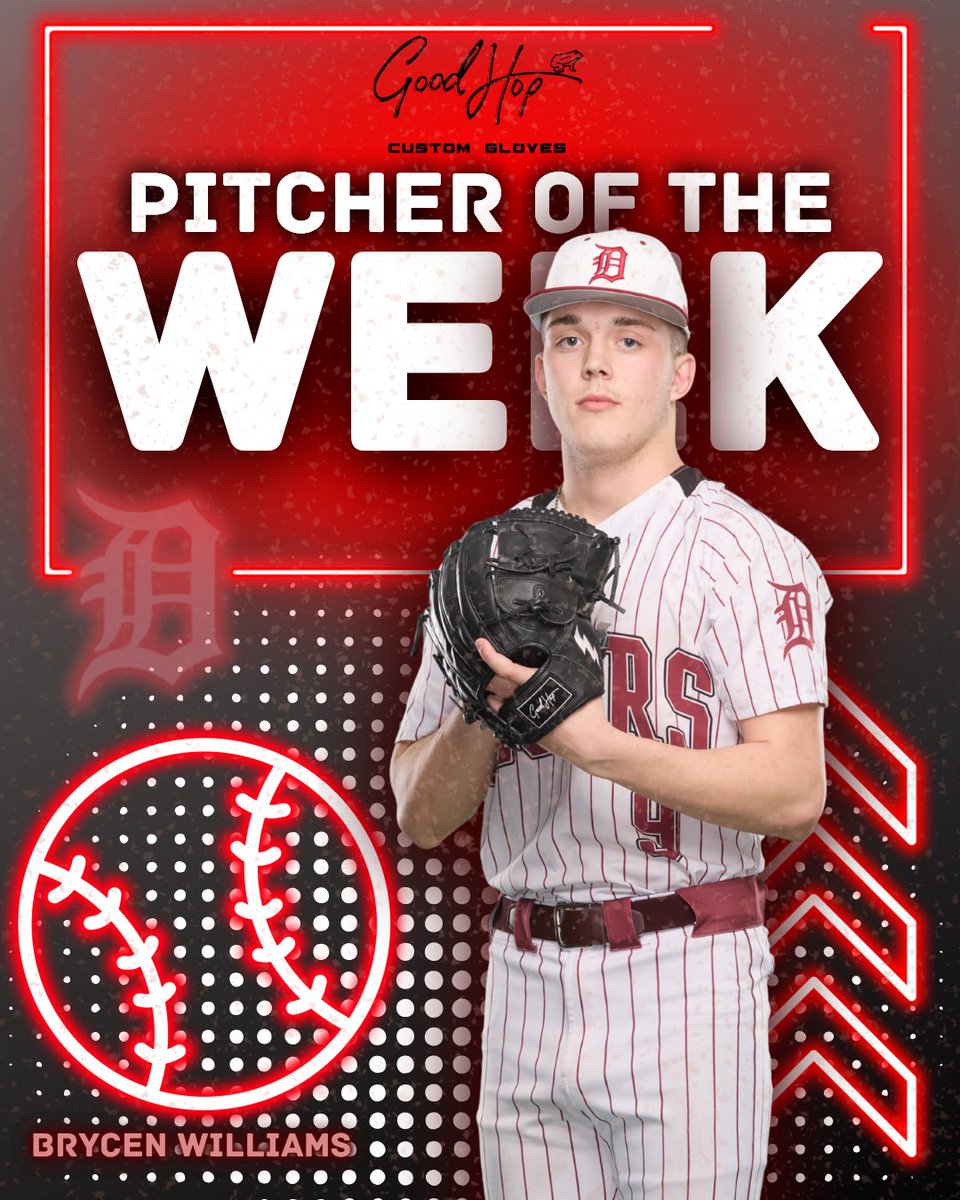 DeshlerBaseball's tweet photo. The Good Hop Gloves Pitcher of the Week https://t.co/lCYF0AApuG