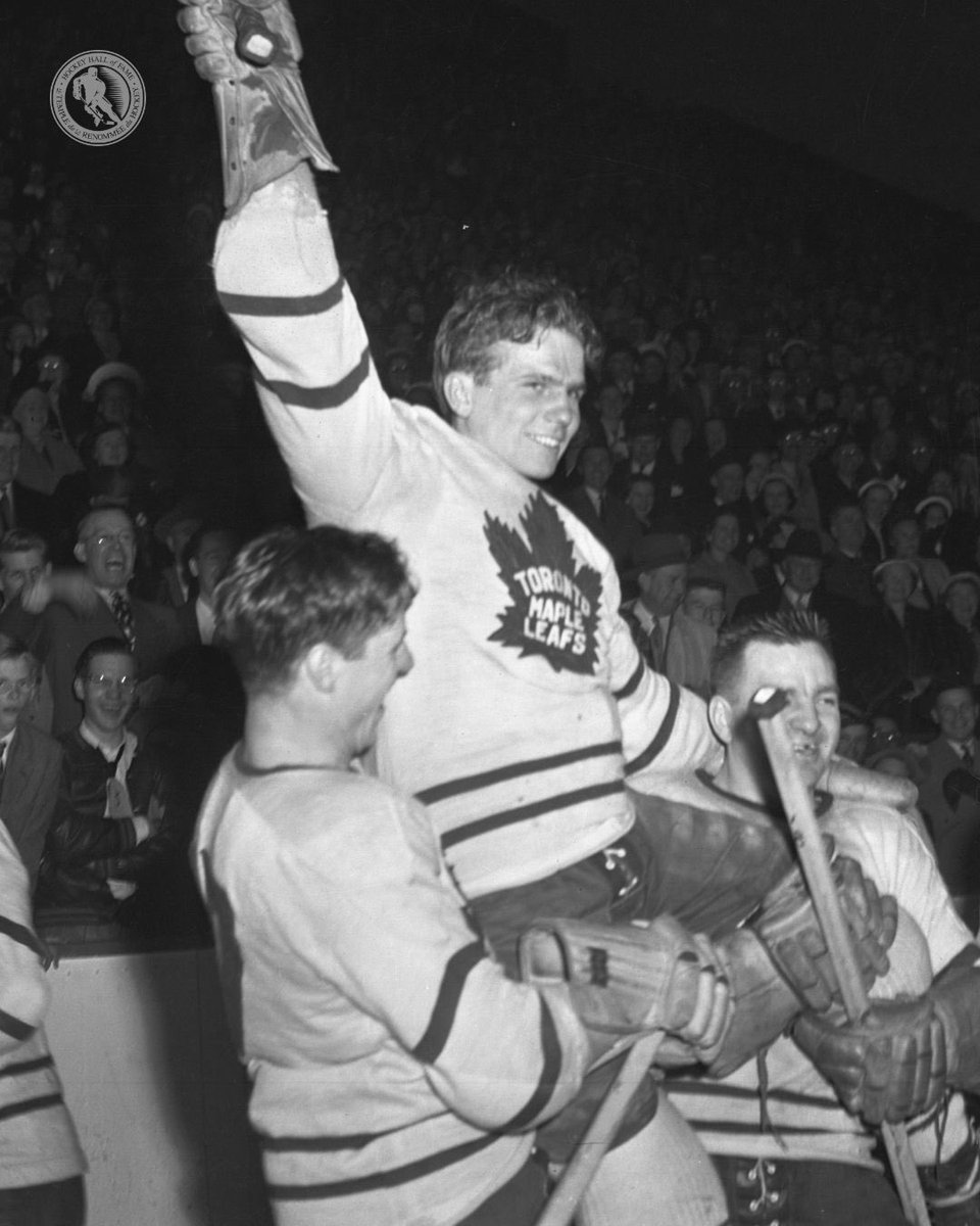 HockeyHallFame's tweet photo. 75 years ago today, Bill Barilko scored the overtime winner to bring the Toronto Maple Leafs the Stanley Cup 🏆💙

Tragically, the goal was Barilko's last. On Aug. 26, 1951, just months later,  he disappeared on a fishing trip when the floatplane he occupied went missing in the wilds of Northern Ontario. The wreckage and Barilko were not found until 1962.

You can see the compass, activity log recovered from the aircraft, and a fishing pole that belonged to Barilko, all on display in our Collection Highlights case.

📸 Turofsky | HHOF

#OTD #HockeyHistory