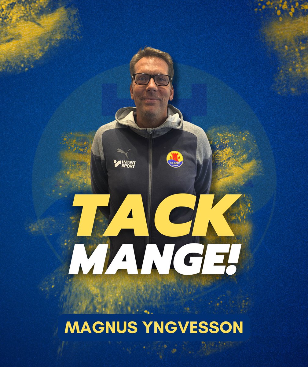 Efter två säsongen som tränare för våra damer så lämnar Magnus Yngvesson nu CL98 efter att kontraktet löper ut.

Tack för allt, Mange! 💙