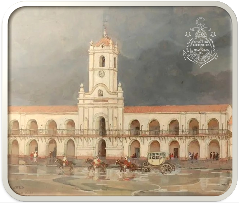 #Efemérides
21 de abril de 1815  
PRIMER IZAMIENTO DE LA BANDERA DE LA PATRIA EN EL CABILDO DE BUENOS AIRES POR GUILLERMO BROWN.
