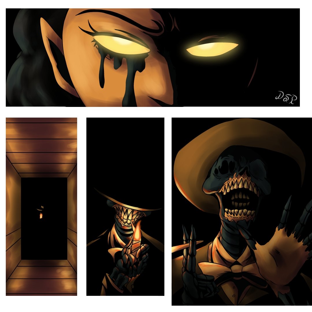 StinkyPuddle's tweet image. The Ink Man...🌗🖤✨✒️🎨🚬🍷🖌️🎉💀🧐

#Bendy #Batim #Batdr