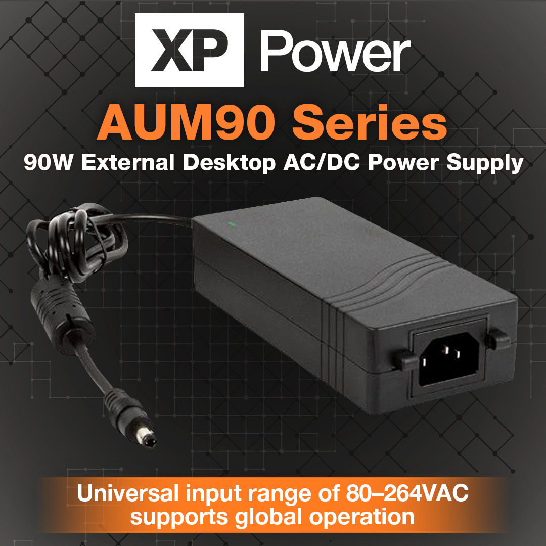 Reliable power, built for critical applications.

XP Power’s AUM90 Series delivers up to 90W of efficient AC-DC power in a compact desktop adapter, perfect for medical and industrial environments where space and performance matter.

Shop Now: hubs.li/Q04cBDg40
