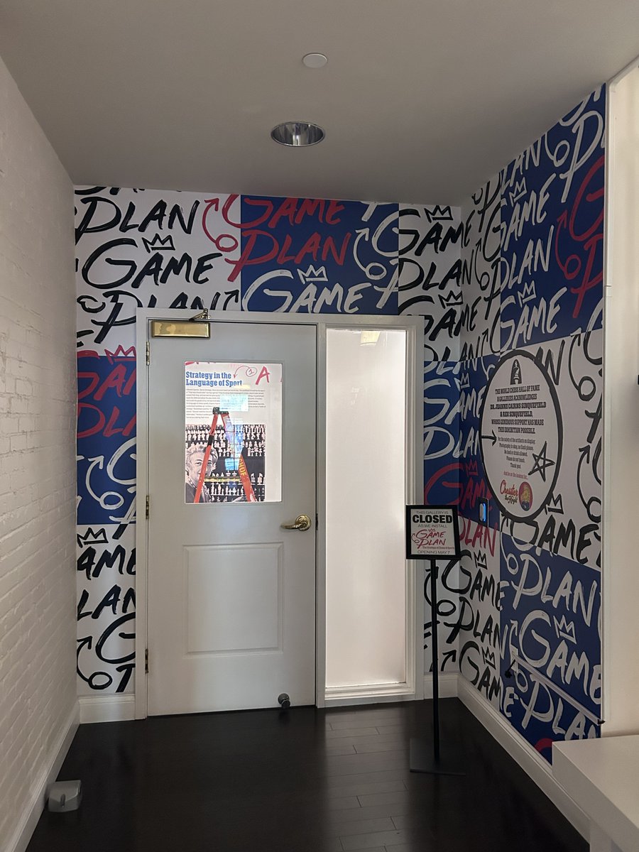 WorldChessHOF's tweet image. Take a behind-the-scenes look at "Game Plan: The Strategy of Chess &amp;amp; Sports" opening May 7th at 5-8pm! ♟️🏅

Enjoy complimentary admission, valet, and refreshments from Brennan’s. See you there! 

#worldchesshof #chessandsports #stlevents