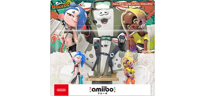 The Splatoon Raiders amiibo will be sold in a 3-Pack in Japan.
