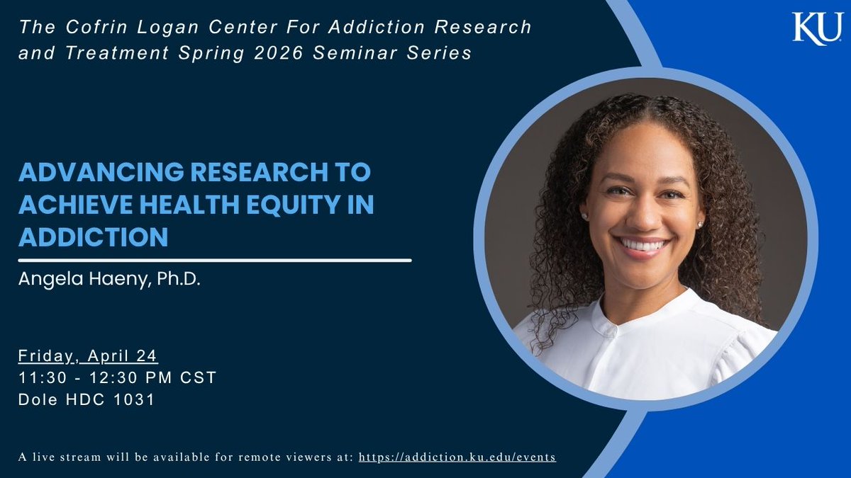 KU Cofrin Logan Addiction Center tweet media