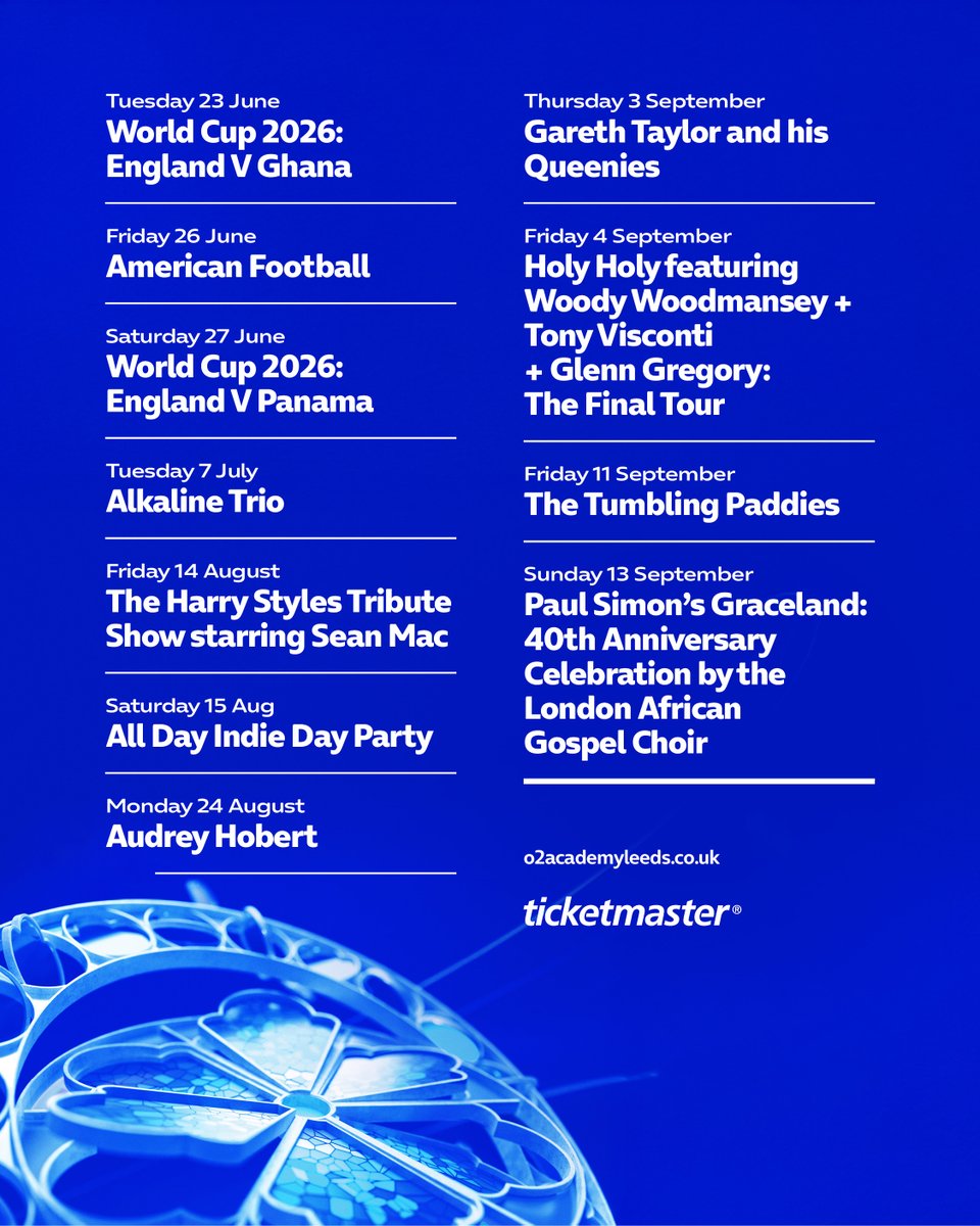 O2 Academy Leeds tweet media