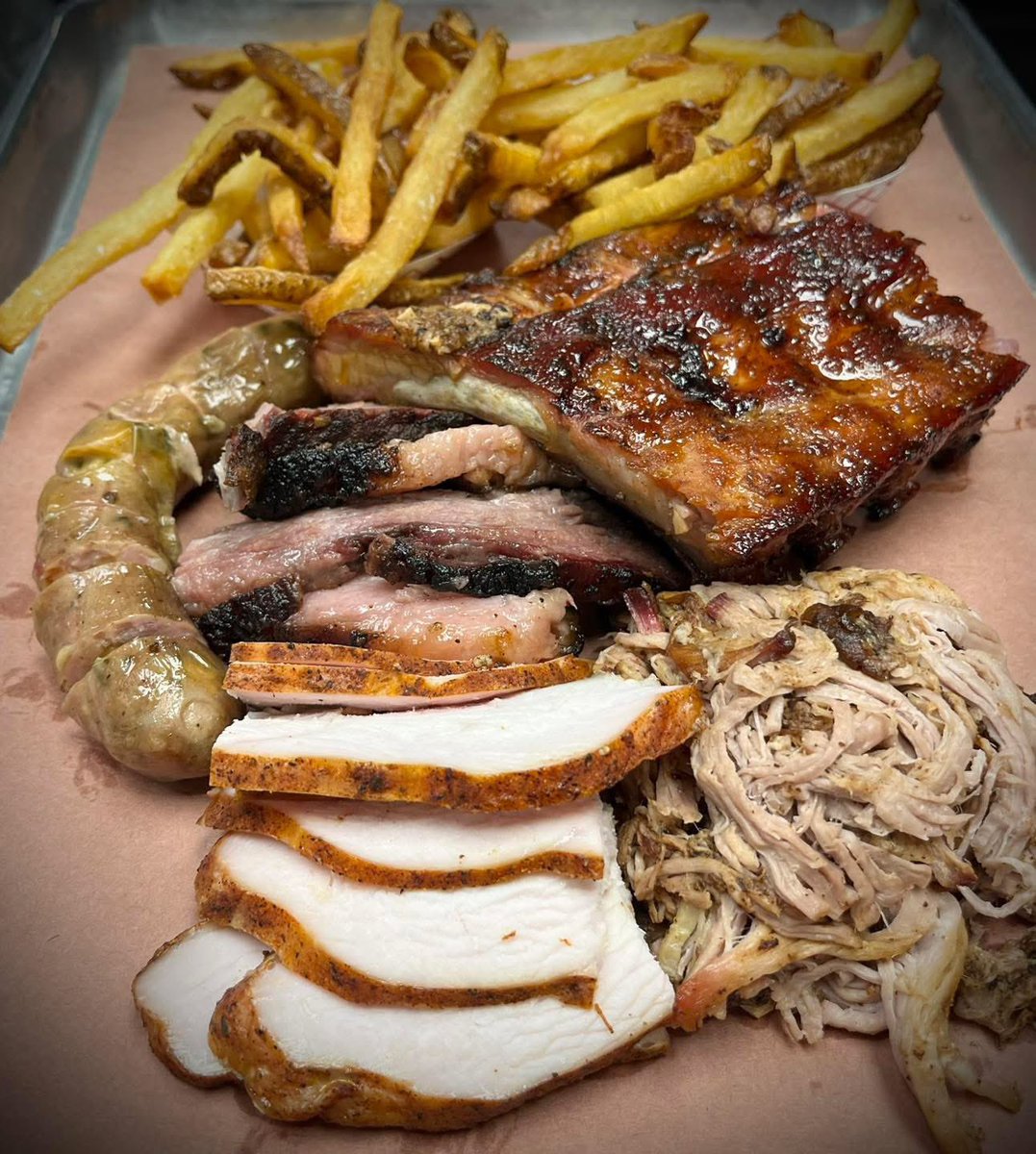 SugarfireWentz's tweet photo. If we gave you a Meat Daddy Plate FOR NO CHARGE, what sides would you want with it? https://t.co/8mz4GqhJl2