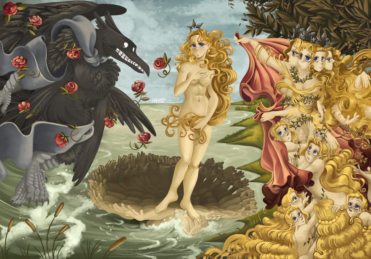 g_sailorstar's tweet image. The Birth of The Princess. 
#Slaytheprincess 
#painting #Art #Digitalart