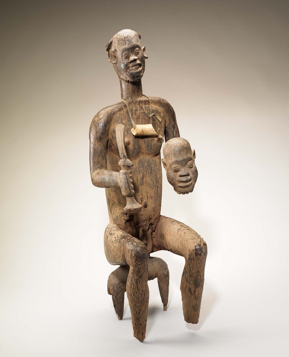 AfricanObjects's tweet image. Title: Male figure

Location: Grassfields region, Isu kingdom, Cameroon

Date: Early 19th century

si.edu/object/edanmdm… 

 #Cameroon #ArtBot