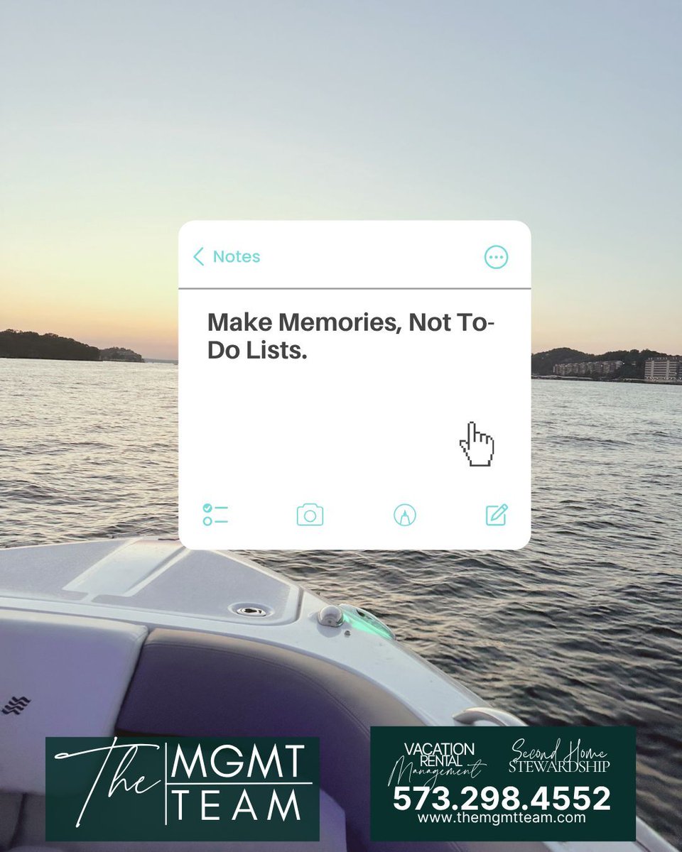 But let’s be honest: your 'Lake Weekends' shouldn't be 'Work Weekends.' At The MGMT Team, we take care of the chores and the checklists so you can focus on the tubing, the sunsets, and the family memories.

Don't spend your time at the hardware store—spend it on the water.