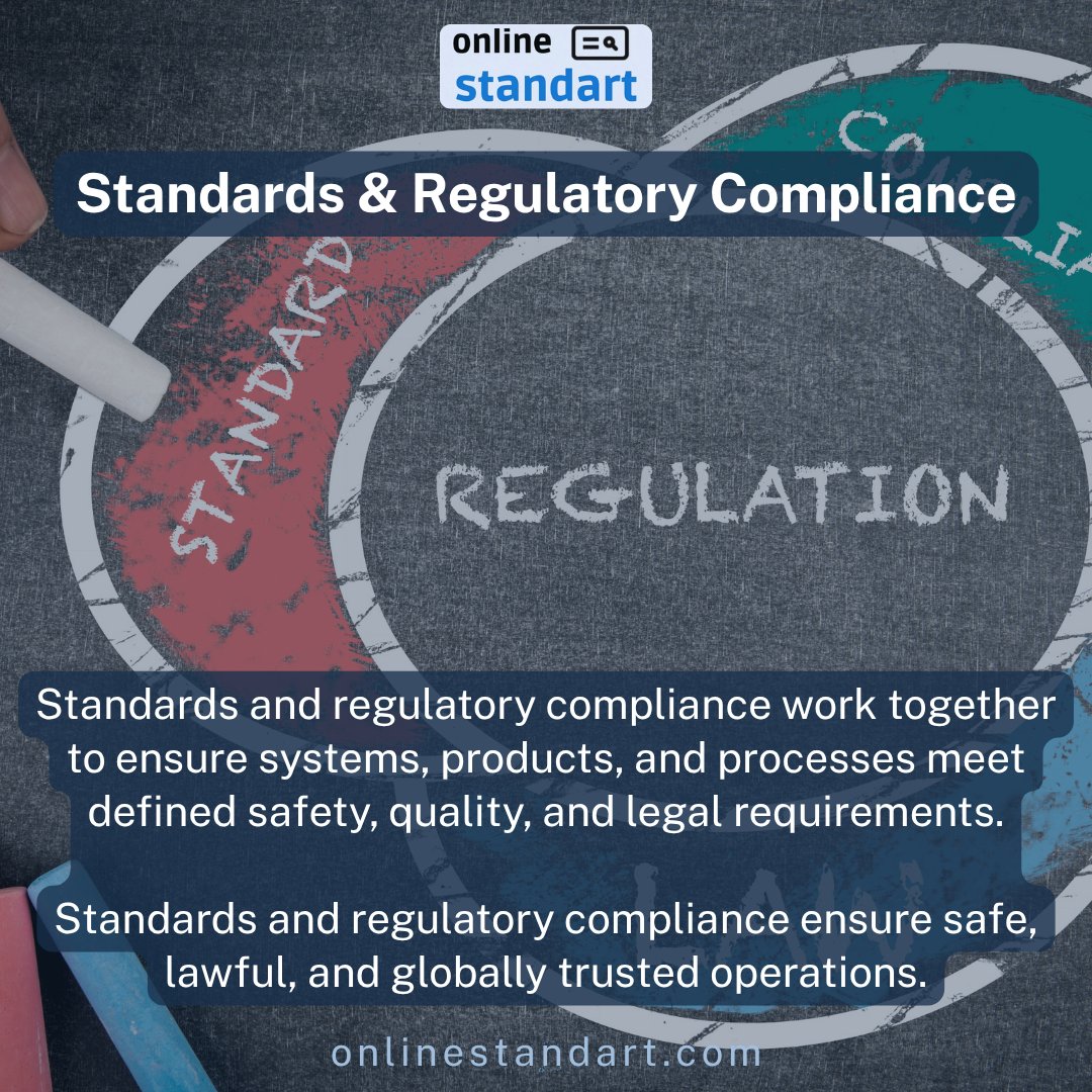 onlinestandart's tweet image. Organisations rely on recognised standards to meet regulatory requirements, maintain operational safety, and support international trade.

#OS #Trade #Production #standards #development #Compliance #Quality #Regulation