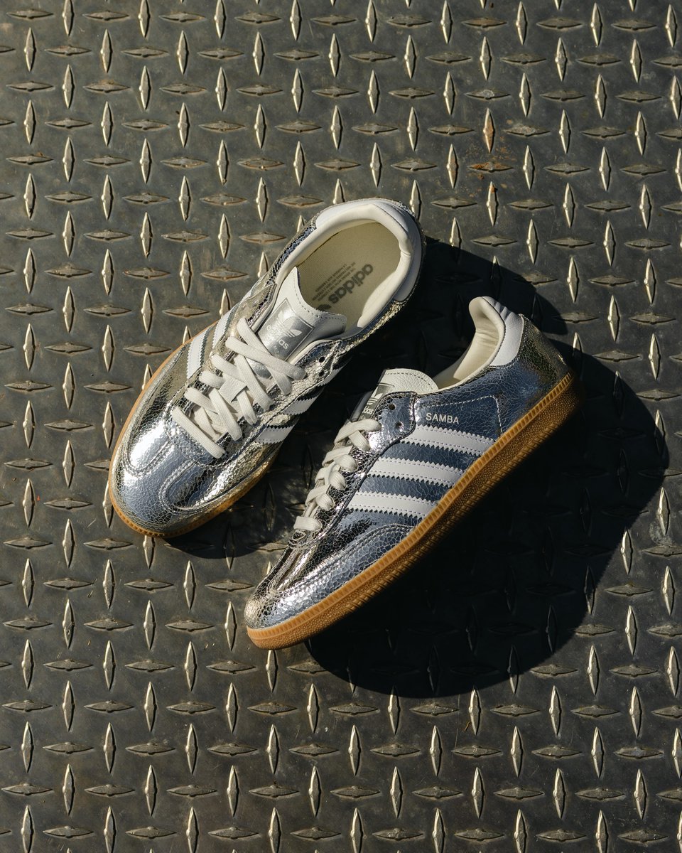 DTLRVILLA's tweet image. The Womens #Adidas Samba OG 'Silver Metallic' is moving fast and is available in-store and online at dtlr.com