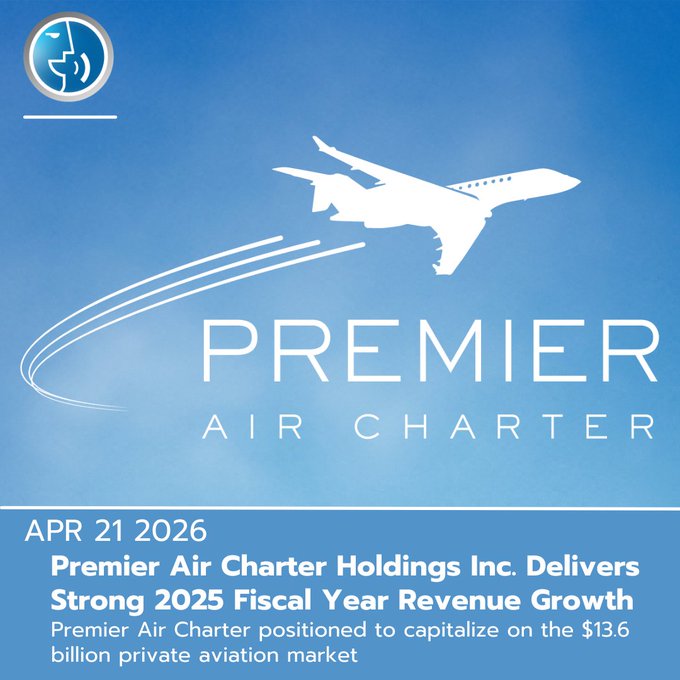 StuartSmithSCV's tweet image. Private jet charter market tailwind: Premier Air Charter $PREM points to a ~$13.65B global market with ~7.84% CAGR leads to FY25 revenue: ~$31.9M (+54% YoY). Watching execution on fleet + infrastructure build‑out.

NEWS: globenewswire.com/news-release/2…

#privateaviation #10K #Stocks