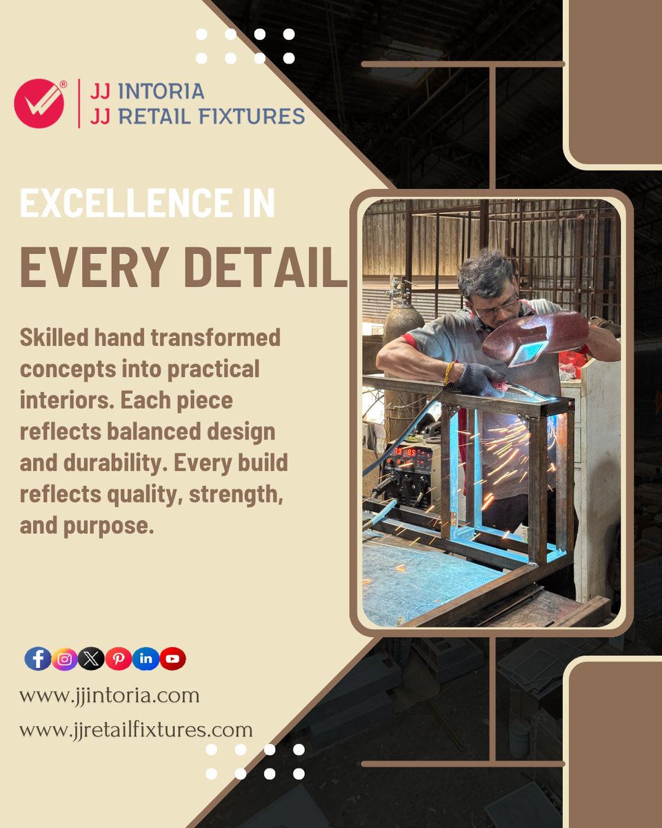 jjretail22's tweet image. Excellence In Every Detail
We focus on delivering high-quality furniture and fixture solutions.
Craftsmanship ensures consistency, durability, and refined finishing.
#JJIntoria #JJretailfixtures #Excellence #InteriorCraft #FurnitureBuild #CommercialDesign #QualityFirst