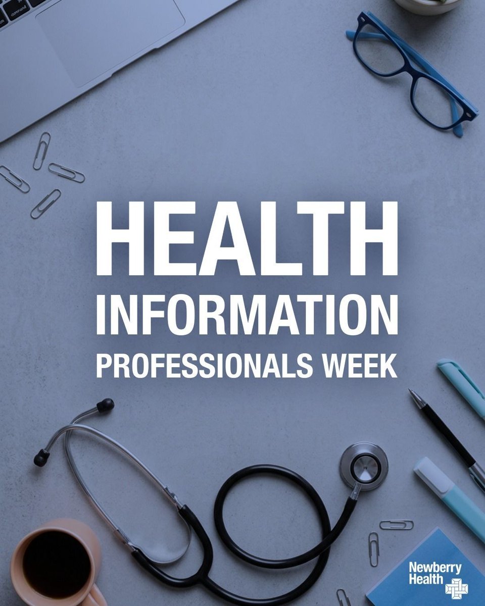 _NewberryHealth's tweet photo. Health Information Professionals play a vital role in making sure patient information is accurate, secure, and available when it’s needed most. 

Join us in thanking our Health Information team for the essential work they do for our patients and our community every single day. 💙 https://t.co/sHVkA0wG63