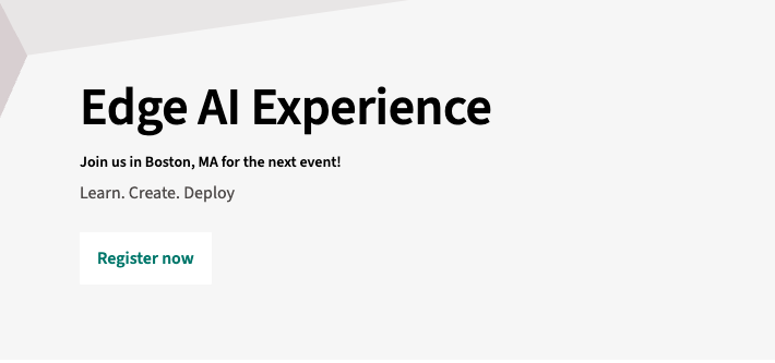embedded_comp's tweet image. Join @Infineon  - Edge AI Experience Workshop; Live in Waltham, MA May 5th - Learn. Create. Deploy with Limitless Potential of AI Right at the Edge.  Free to attend.  Register now: infineon.com/promo/edge-ai-… #edgeai #ai #agenticai