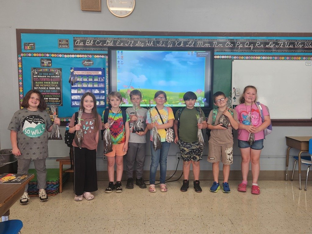 Thank you to Massac SWCD for giving all our 3rd graders trees in honor of Earth Day and Arbor Day.  We are excited to plant them and watch them grow!