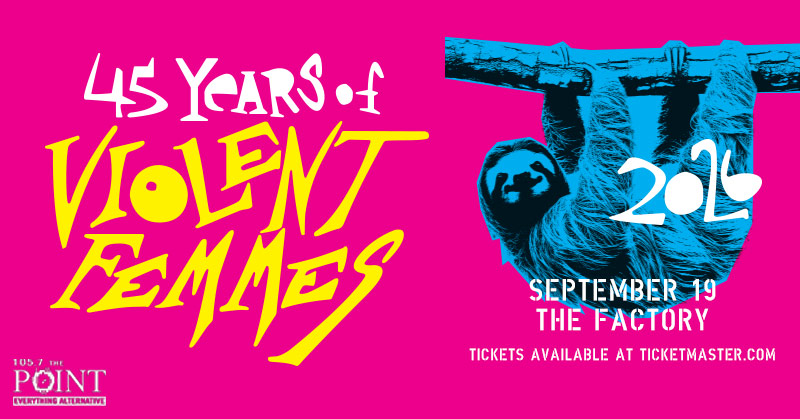 1057thePoint's tweet photo. Violent Femmes hit STL this year! 45 years of doing their thing… and it still works. Don't miss @violentfemmes on 9/19 @thefactory_stl!

Tickets go on sale Friday at 10am on the #1057thePoint #ConcertCalendar:  https://t.co/tyanJEQsro https://t.co/tFgytSgHO3