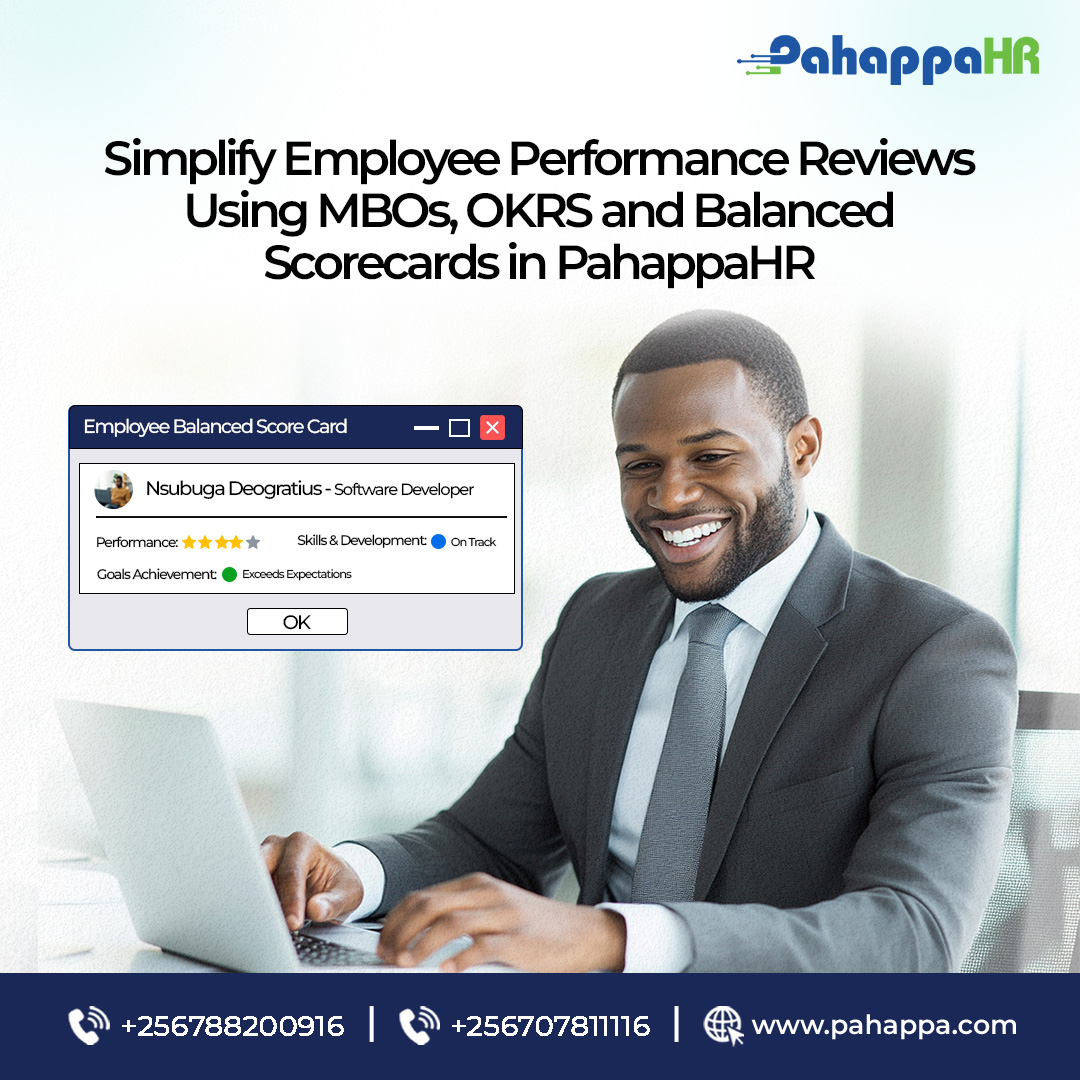 PahappaLtd's tweet image. Run structured and consistent employee performance reviews using MBOs, OKRs, and Balanced Scorecards in PahappaHR.

Visit pahappa.com/hr-management/ to schedule a free demo today!

#humanresource #pahappaHR #pahappa