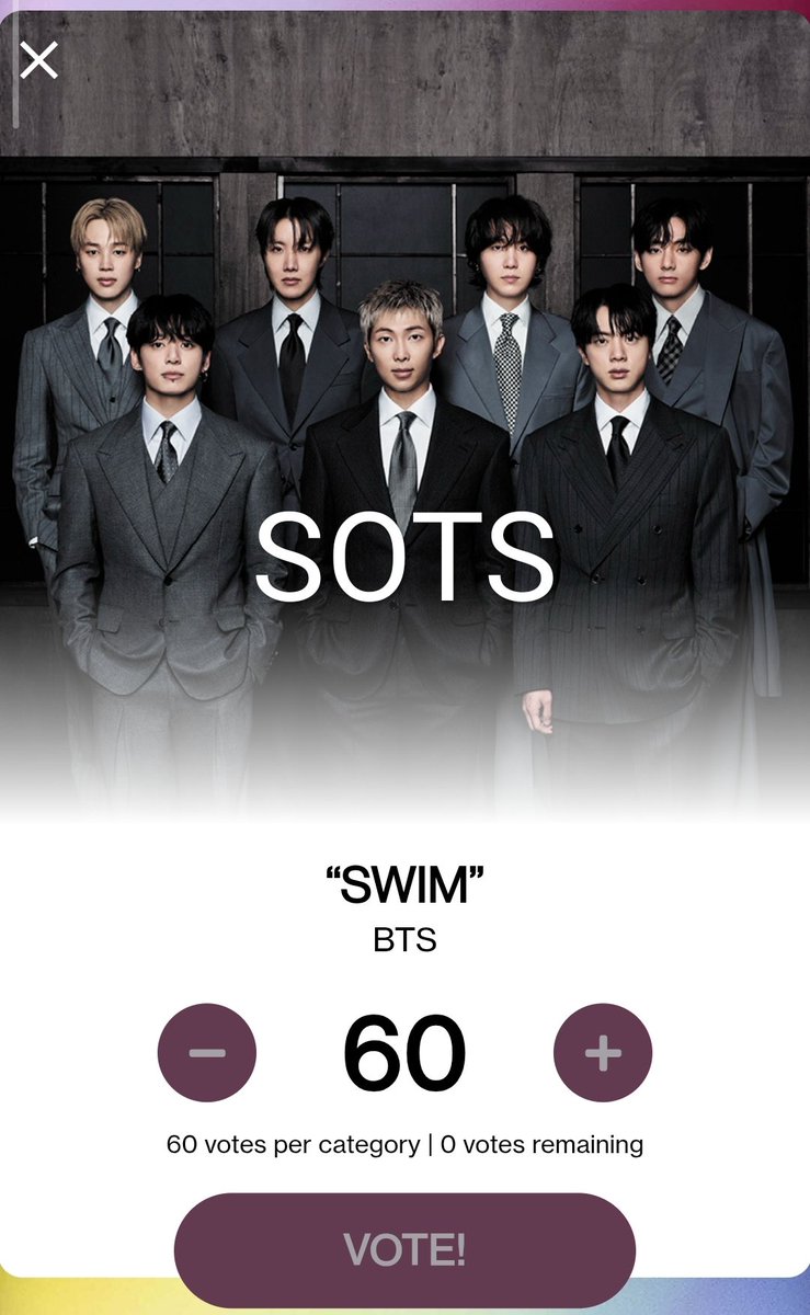 clov.☘︎ ݁˖ VOTE BTS ON AMA tweet media