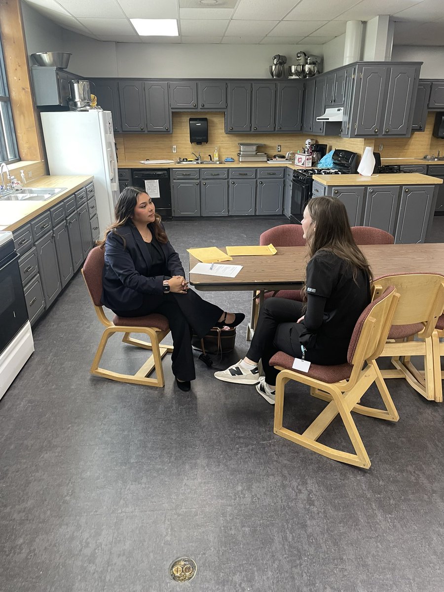 ORUSportMgmt's tweet photo. ORU sport management majors held mock interviews with seniors at Mounds high school today. They did a wonderful job! #GoldenStandard. https://t.co/GMzfKDdeLE