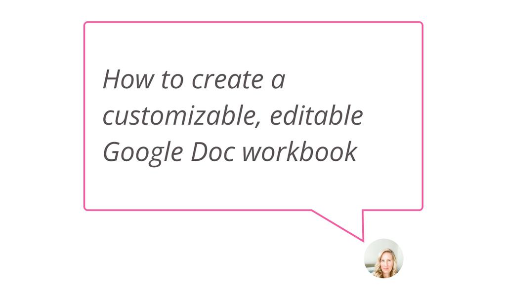 LiseCnz's tweet photo. Want to keep your workflow simple? Use Google Docs for your workbooks.

Read more 👉 https://t.co/YPVNgOpEVo

#femalecoaches #EditableWorkbook #GoogleDocs https://t.co/7b93KQChvc