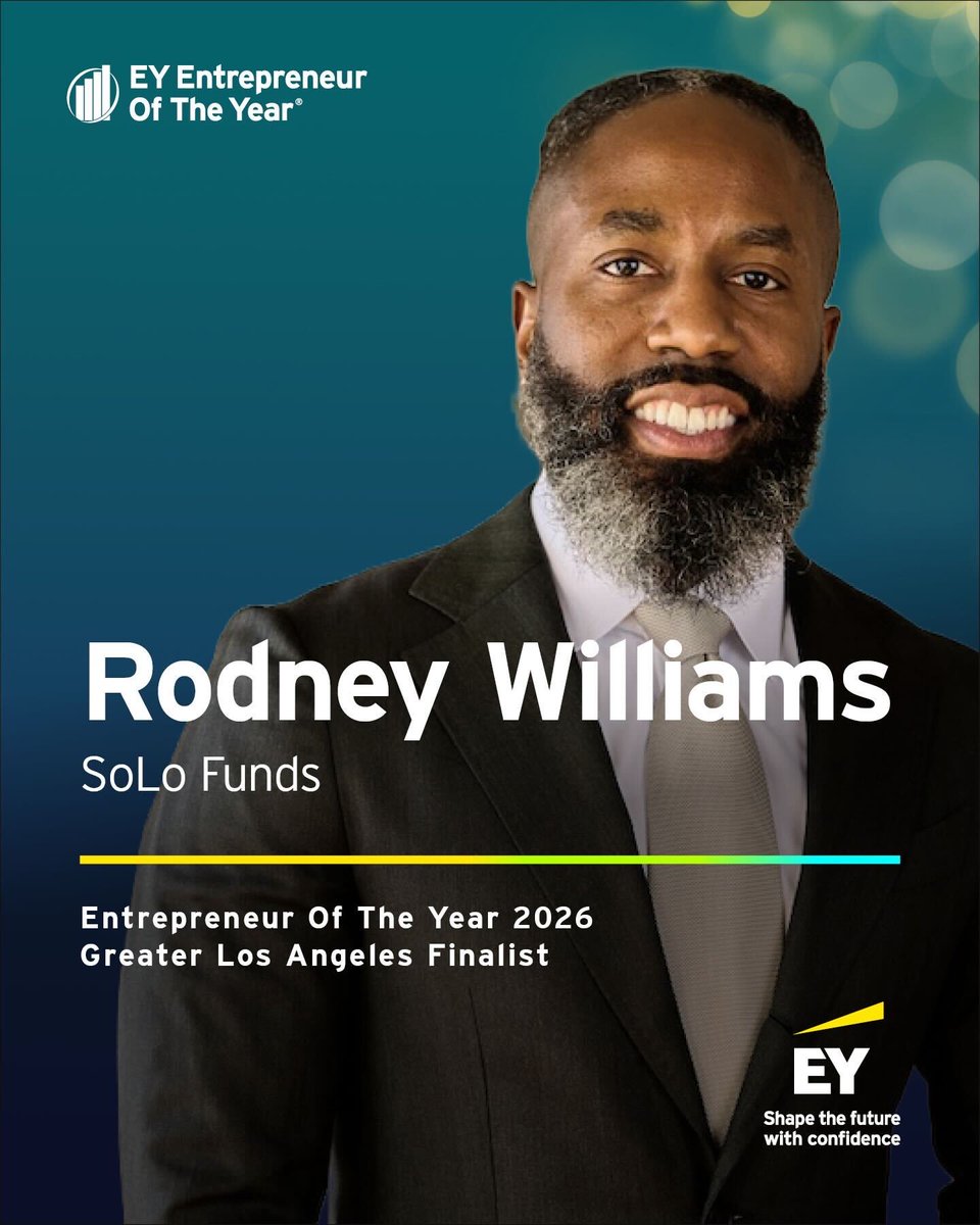 solofunds's tweet photo. 2 founders. 2 EY Entrepreneur Of The Year finalists. 🏆

@TravisHoloway &amp; @rodneybwilliams  built SoLoFunds because they lived the problem — now nearly 3M Americans use it, driving ~$2B in transactions.

In community we trust. 

#TeamSoLo 🤝 https://t.co/f5qvPW25fT