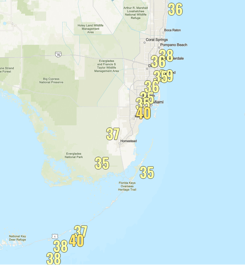MattDevittWX's tweet image. Not what you want to see on a day with a high fire danger. Gusts recorded today between 30 - 40 mph across Central and Southern #Florida.