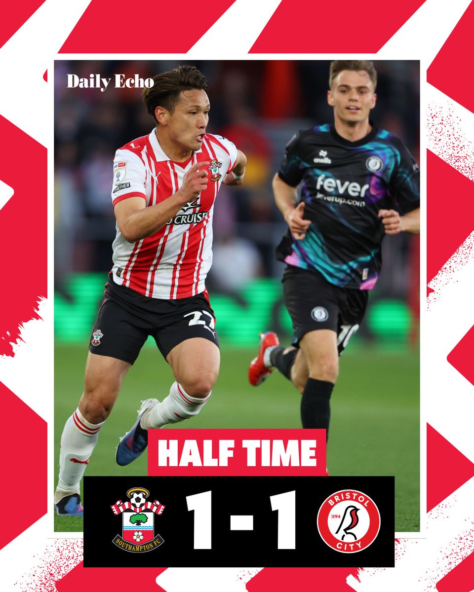 rees_julian's tweet image. HT: Cyle Larin's equaliser has Southampton level after a slow start.

#SaintsFC