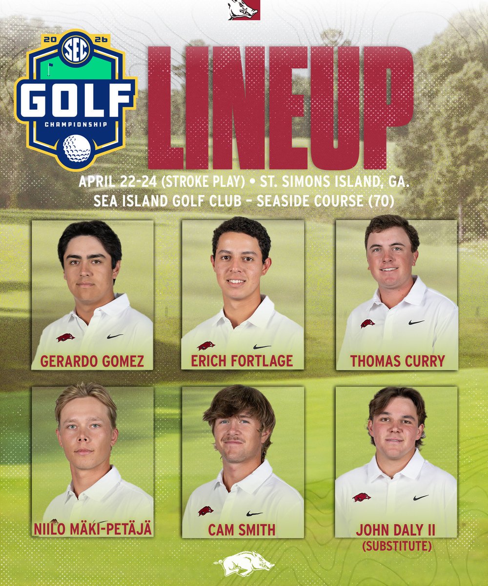 Arkansas Men's Golf 🐗 tweet media