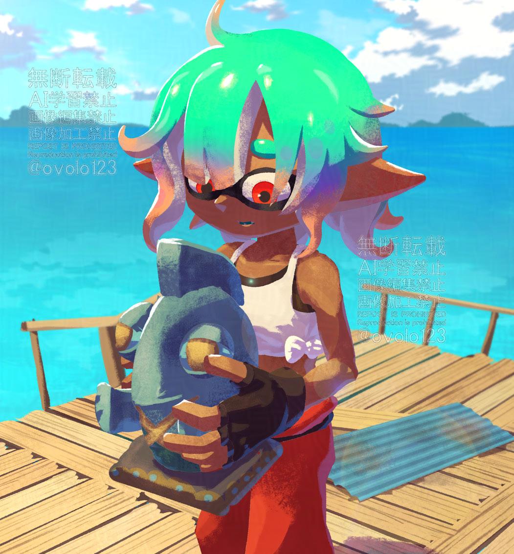 ovolo123's tweet image. メカニックと旧時代のシャケ像
#Splatoon #splatoonart
#SplatoonRaiders