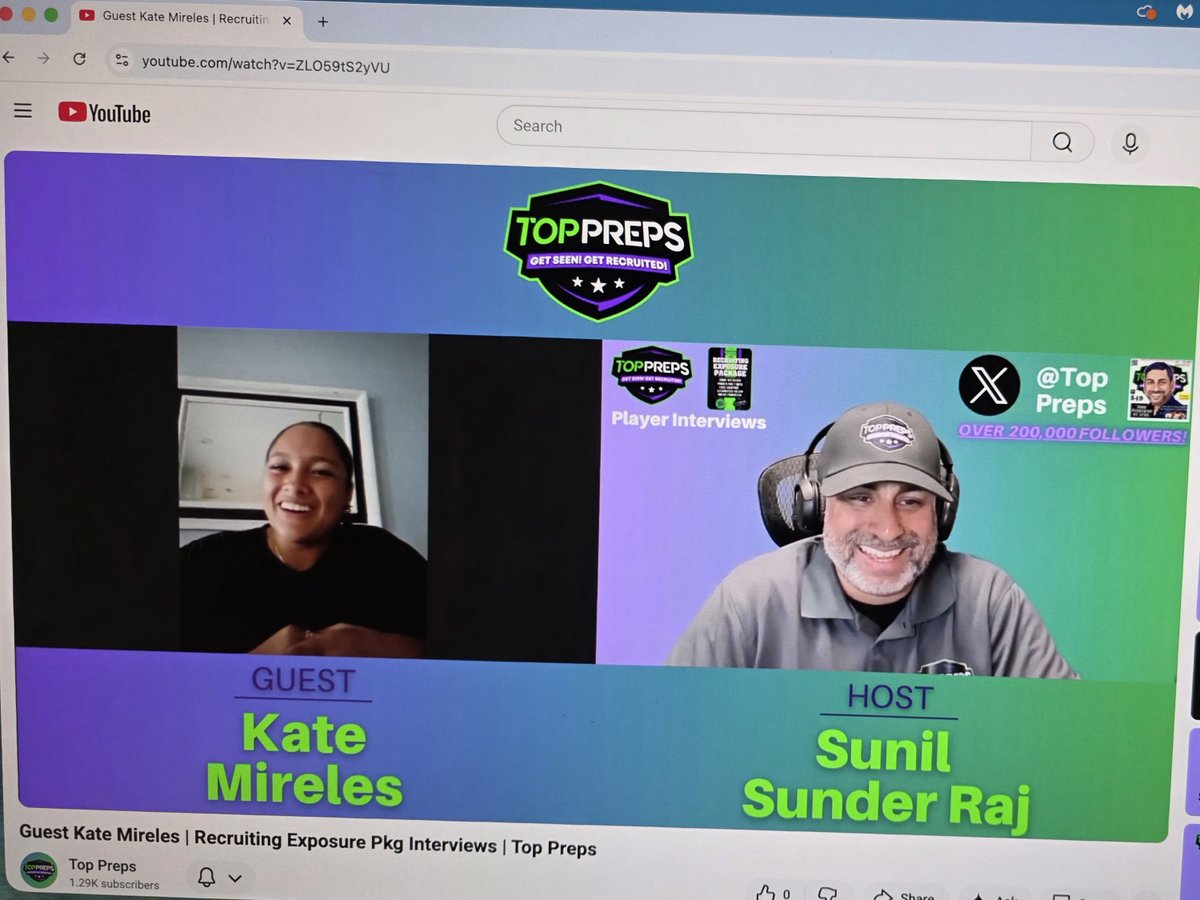 sunil_interview's tweet image. @TopPreps Recruiting Exposure Package Interview with #KateMireles @KateMirele14766 a junior @ #ChristianHeritageHighSchool #Dalton #Georgia outfielder on @CHSAthleticsGA varsity softball team &amp;amp; #SwatAthleticAcademy @SWAT_Ath_Acad  🎙️🥎 youtube.com/watch?v=ZLO59t…