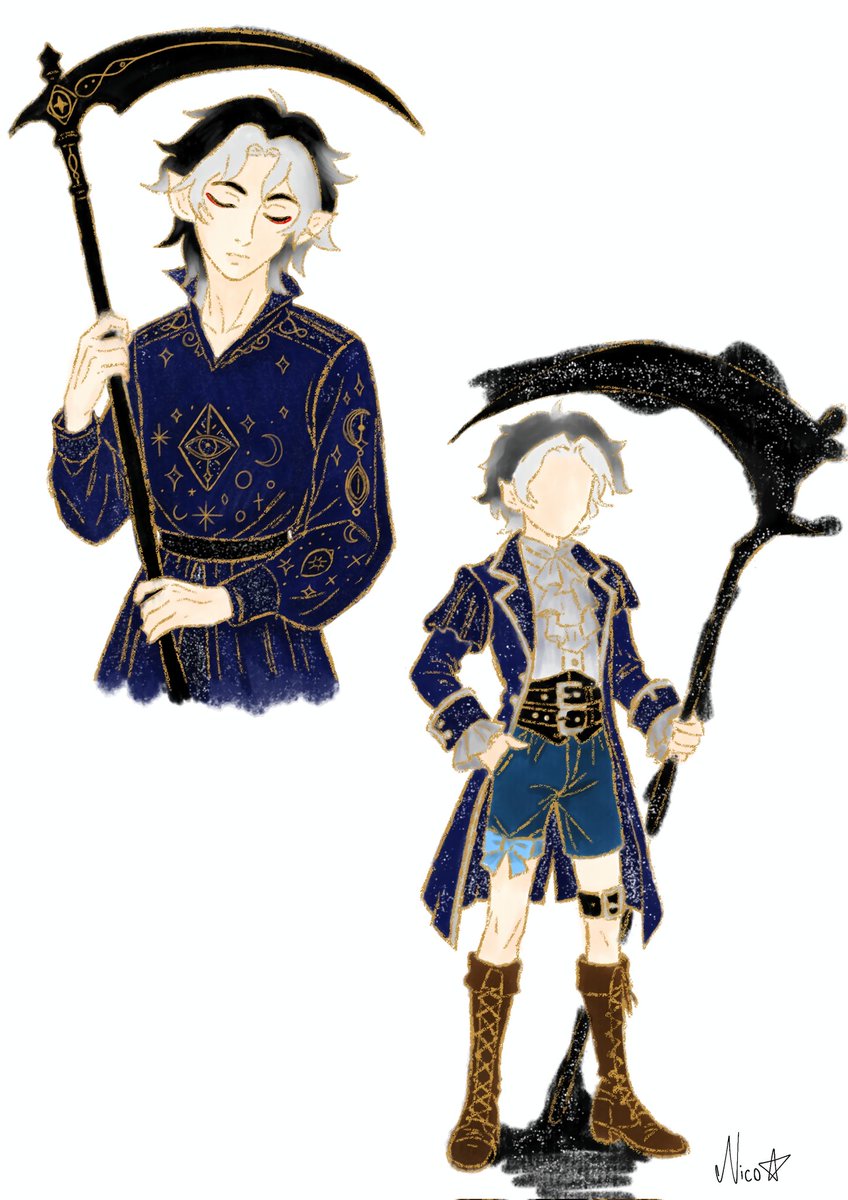 _thatsnico's tweet photo. Today I introduce you to... Wu Mian! ☆
Born under the wrong stars, raised between rituals that nobody should have known and silences that no child should carry.
His hands have learned too soon a burden too heavy for his heart to handle. https://t.co/2XYyOIMXN3