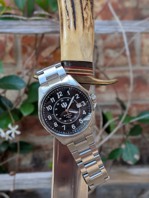 We have 66 Wasson Automatic Field Watches left (same numbers as the books of the Bible, incidentally). Only 6 black and 22 blue left. Remaining black dials will probably sell out in the next day or so. Blues will last another week. 

Next batch will not be complete for several