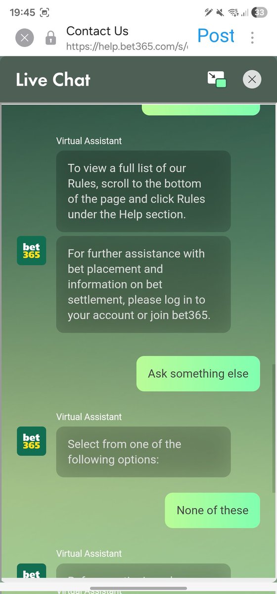 AlainPerdix's tweet photo. @bet365help It just goes around in circles! What now then? https://t.co/rkyM0nT4c0