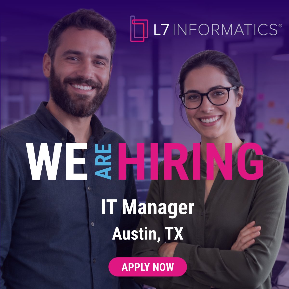 L7informatics's tweet image. @L7informatics is #Hiring an #ITManager in Austin, TX.

This is a hands-on role leading IT governance, systems, and day-to-day infrastructure, while working closely across the organization to support a growing, AI-driven platform.

Apply: bit.ly/4e1IiZE

#AustinTech #AI