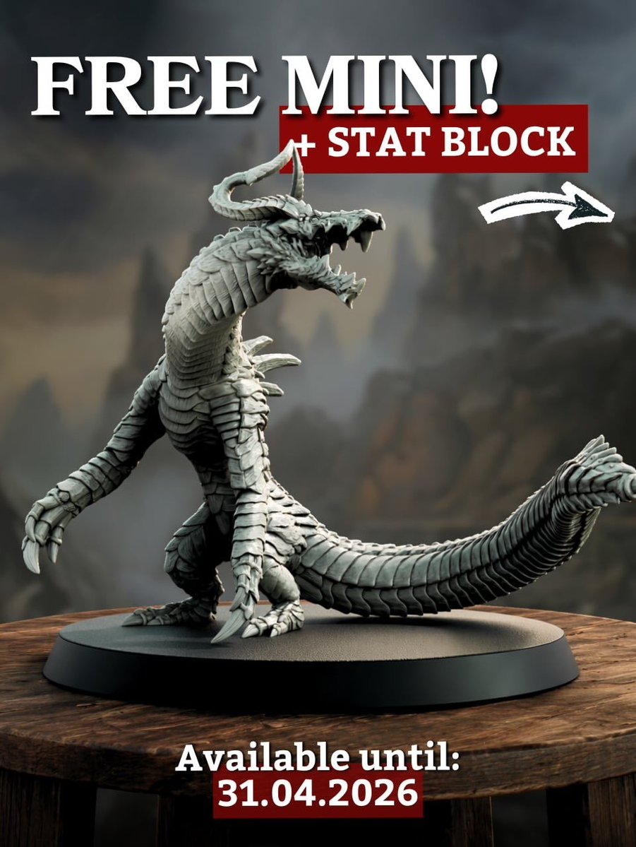 EverOn_Games's tweet image. Monster Raid is over and the boss has been defeated… what’s next? 

The full monster, along with its stat block, is now yours! You can print it for free right now - just check the link in bio! #dnd #dnd5e