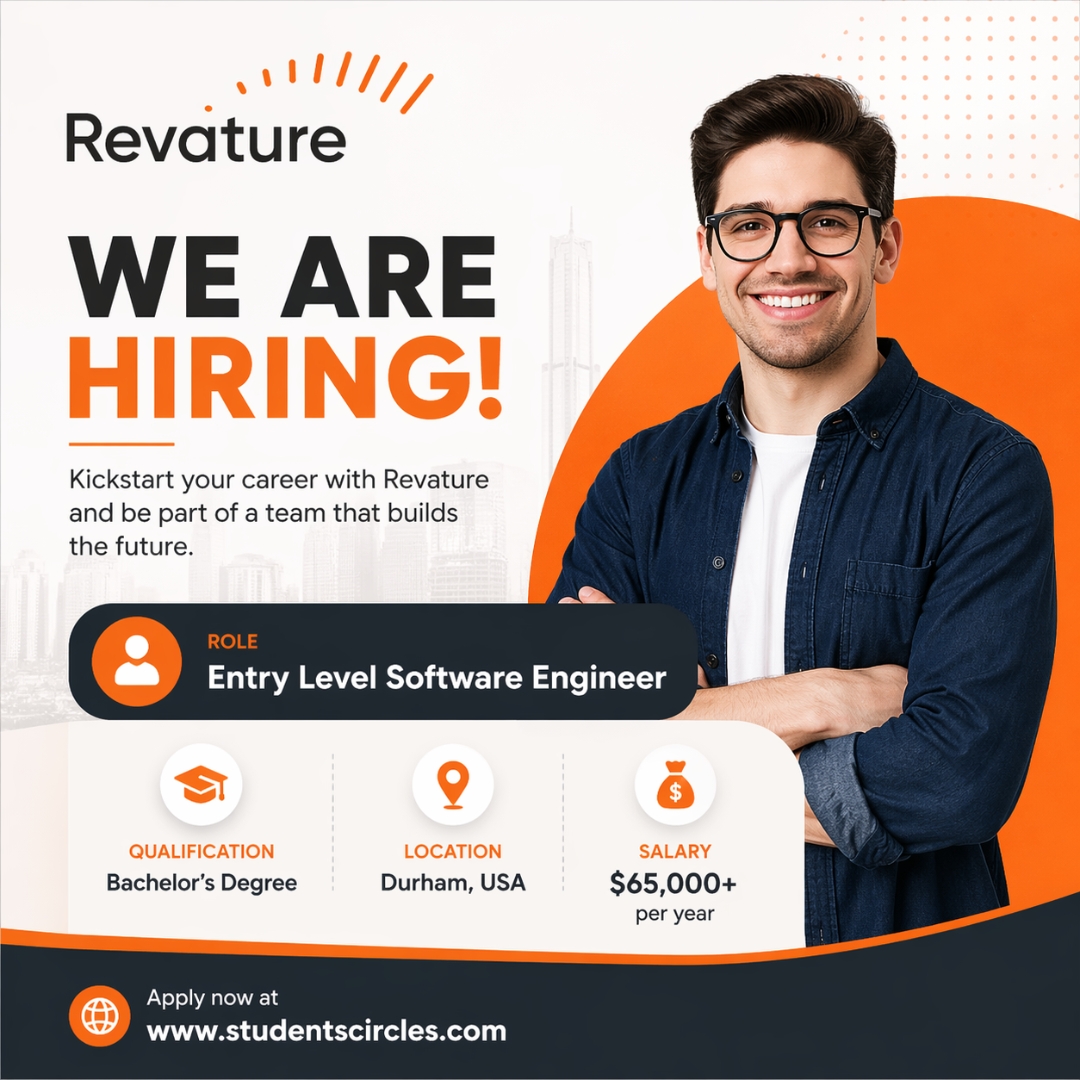 karthikpattadi's tweet image. 🚀 Hiring Now!

Entry-Level Software Engineer at Revature
📍 Durham, USA
💰 $65K+ | 🎓 Bachelor’s Required

Start your tech career today 👇
studentscircles.com/entry-level-sw…

#Hiring #TechJobs #SoftwareEngineer #EntryLevel #USAJobs #Revature

⚠️ Disclaimer: This image is created for