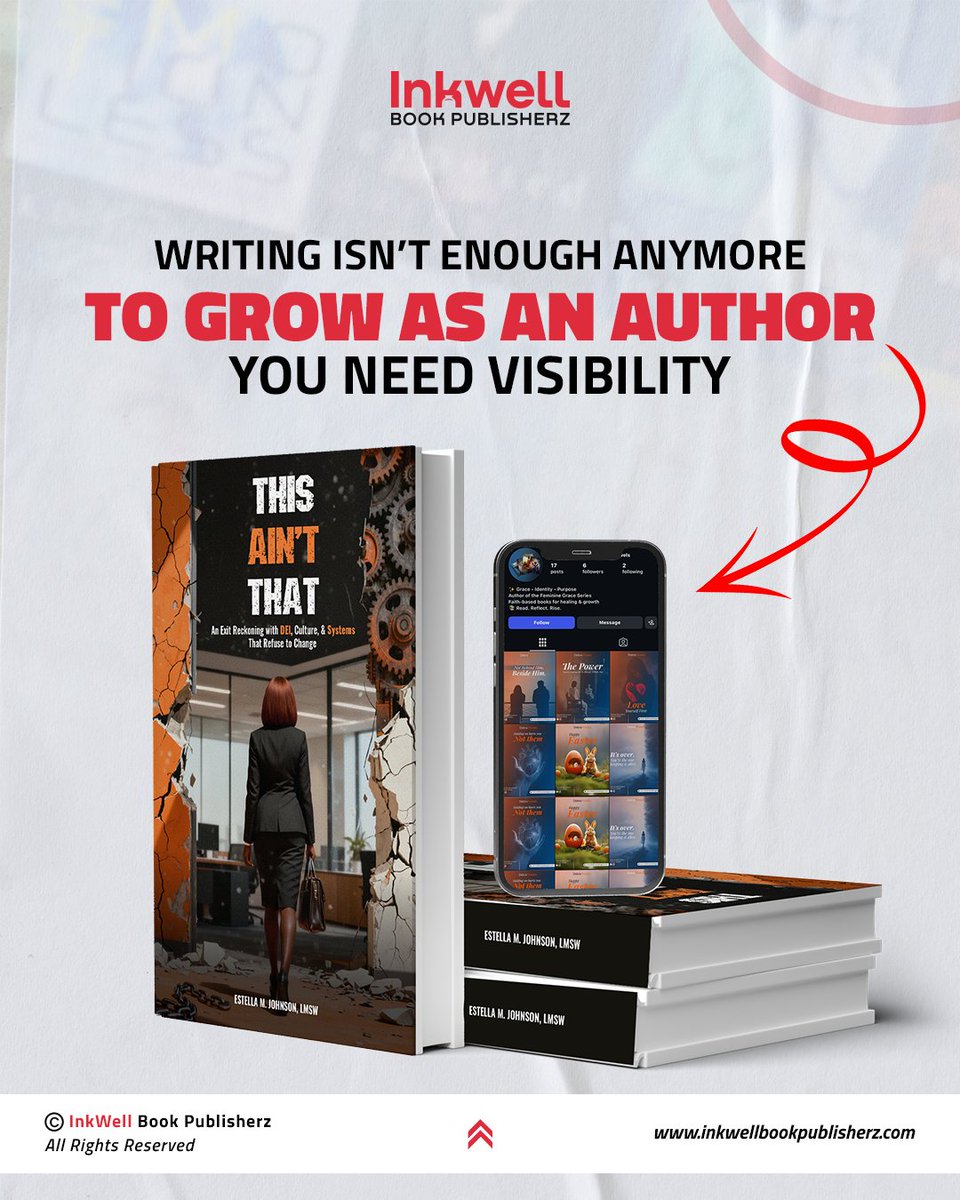 Inkwellpublish's tweet image. Writing a book is just the startvisibility makes you grow.

We turn your work into a brand that gets seen and remembered.

Stop staying hidden. Start getting noticed.

Visit inkwellbookpublisherz.com

#AuthorLife #BookMarketing #SelfPublishing #AuthorBrand #BookPromotion
