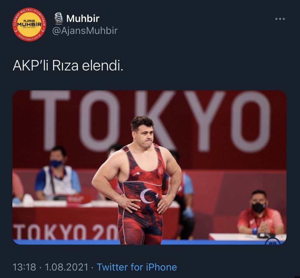 sagcigazete's tweet photo. Milli güreşçimiz Rıza Kayaalp'in daha önceki mağlubiyetini "AKP'li Rıza elendi" diyerek sevinçle paylaşan Muhbir hesabı, sporcumuzun 13. kez kazandığı dünya şampiyonluğuna sayfasında yer vermedi. https://t.co/9XJ21jJo3i
