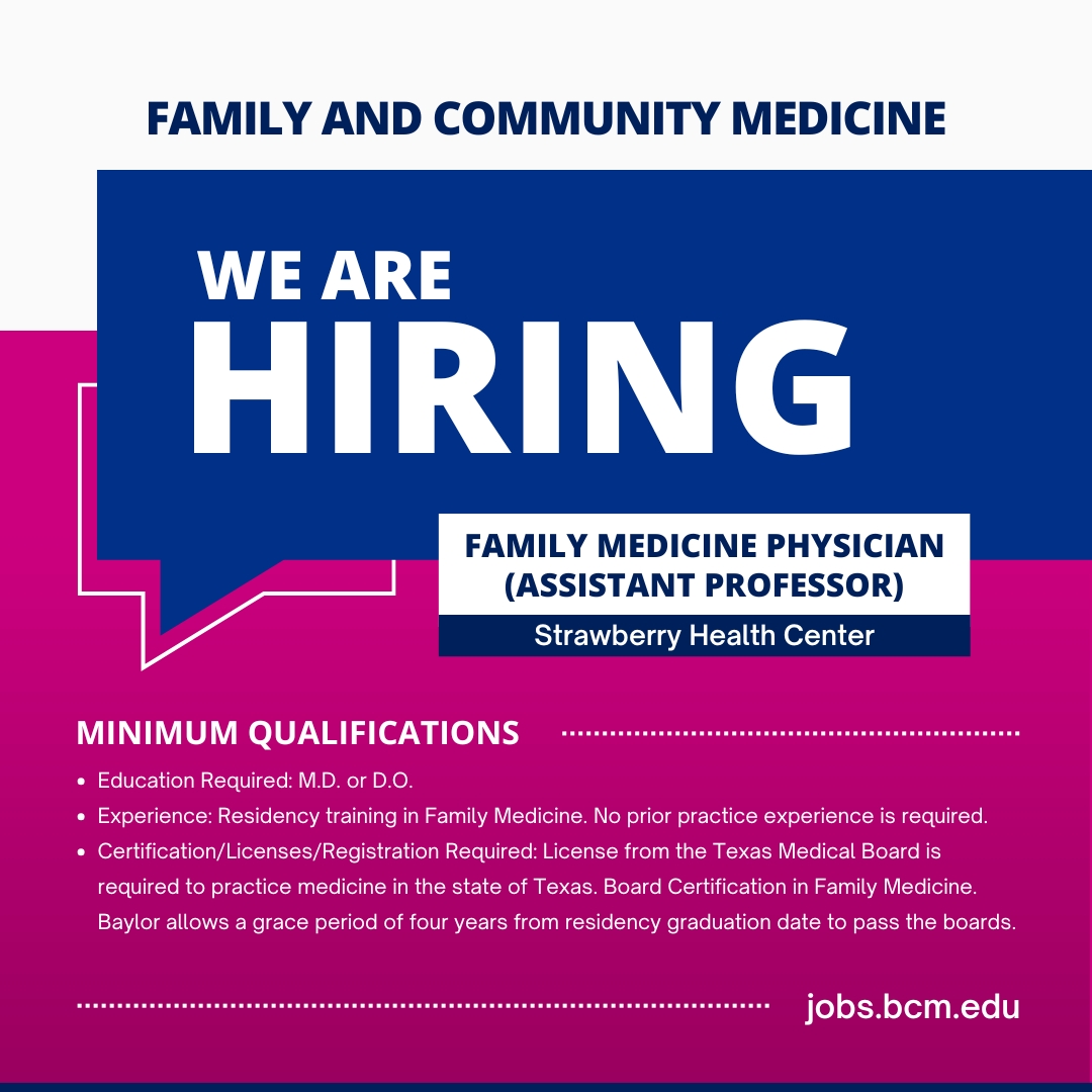BCM Department of Family and Community Medicine tweet media