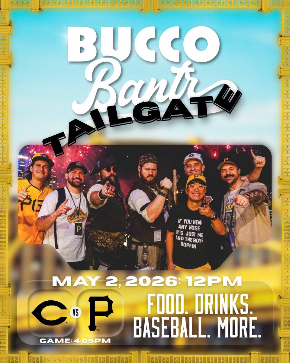 🚨 BUCCO BANTR TAILGATE 🚨

We’re officially throwing our first tailgate on May 2nd.

Food and drinks are included.

📍 Location: TBA
 More to come… stay tuned 👀

RSVP here:

partiful.com/e/8uGaA1pKX7En…