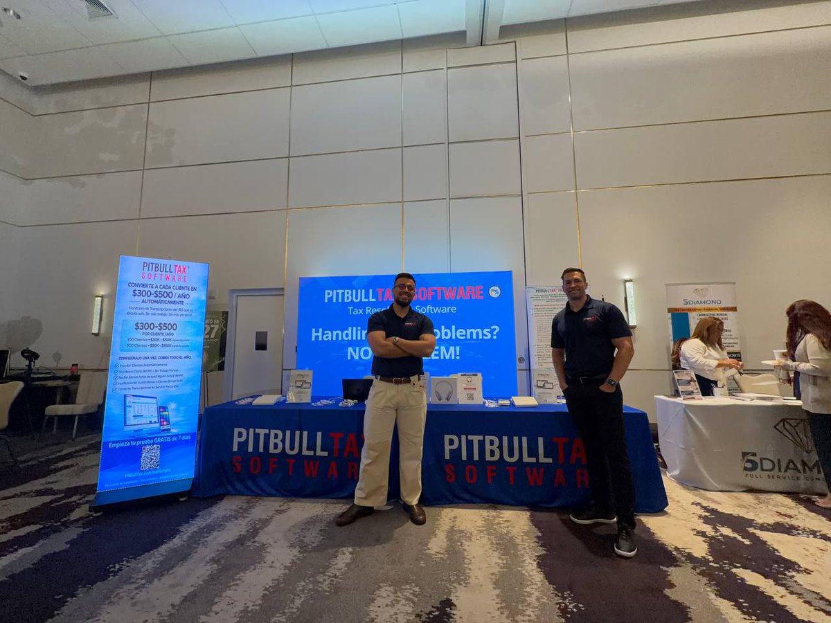 PitBullTax's tweet photo. 📍 Estamos en Campamento EA 2026
🗓 Abril 20 – 24, 2026
📌 Hilton Miami Aventura, Florida

👉 Si estás aquí, pasa a visitarnos
Con PitBullTax puedes convertir IRS Transcripts en ingresos y optimizar tu práctica

💬 Trae tus dudas… te ayudamos en vivo

🔗 https://t.co/MloueHOSpS https://t.co/TmPCCBj02w