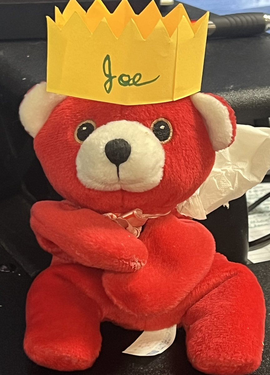 JoeRob819's tweet photo. @griffinmariaAZ This bear was given to me as a gift and sits at my desk when I am at meeting, so people know I am out and about https://t.co/0rUSooLpKi