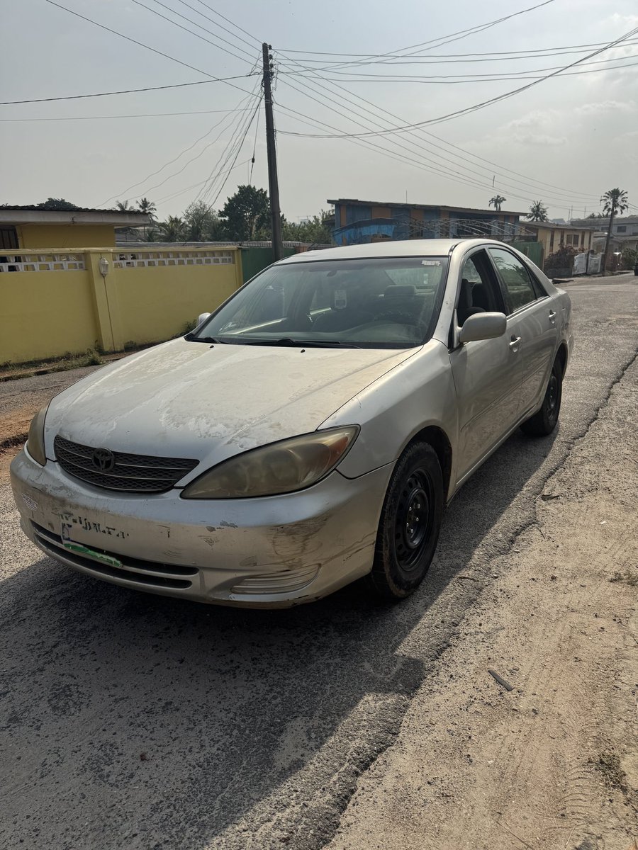 passwordtv__'s tweet photo. Used Toyota Camry 2002 available for sale 
V4 engine 
AC, Engine, Gear in top condition 

Price: 4.5M
📍Akobo, Ibadan 
☎️  08062211841

Kindly retweet. 🙏 https://t.co/iGtzUVF0sz