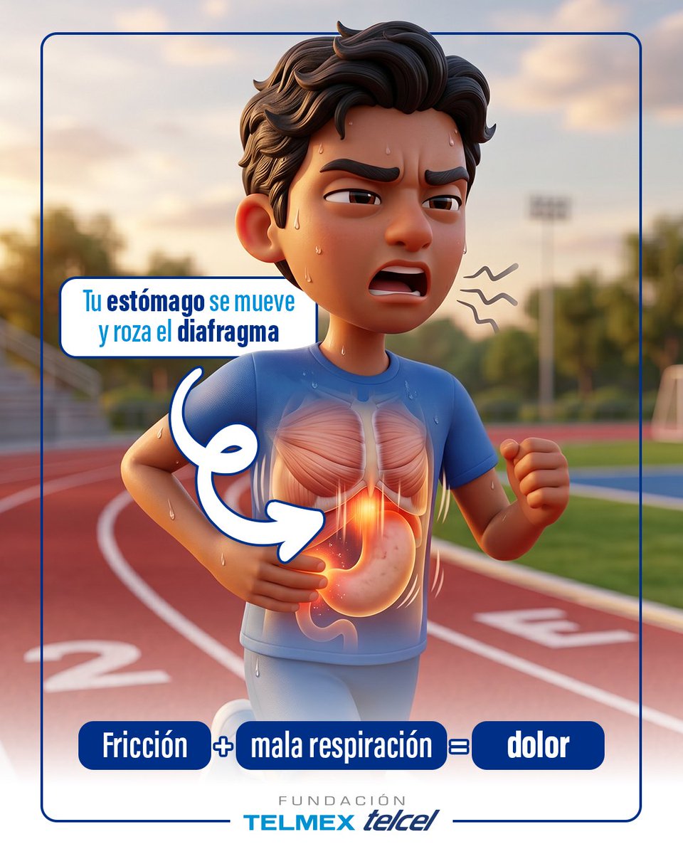 fundaciontelmex's tweet image. Si corres, seguro te ha pasado 👀  

Ese dolor en el costado no es coincidencia… y sí, tiene solución. 

Te explicamos rápido cómo evitarlo 🏃‍♂️

💬 ¿Cada cuánto te pasa?   

#Running #Ejercicio #Correr #Salud #TipsFitness #Deporte