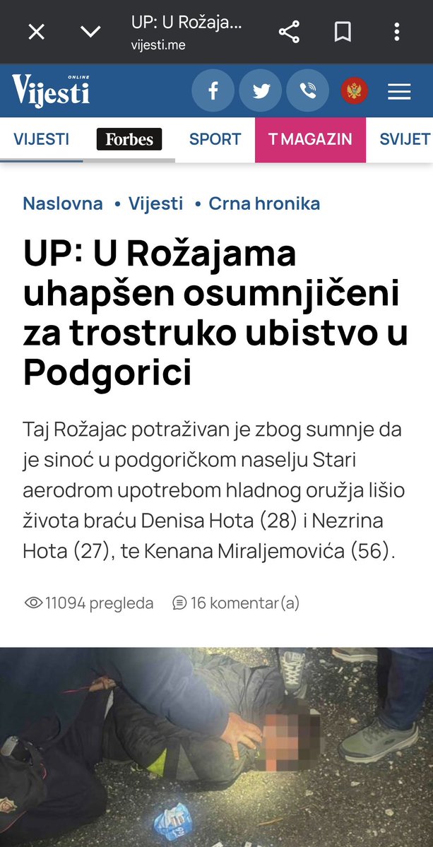 Iskreno, pomislila sam da će ga tražiti kao Balijagića. 
Jadni oni momci i jadni mu roditelji.
