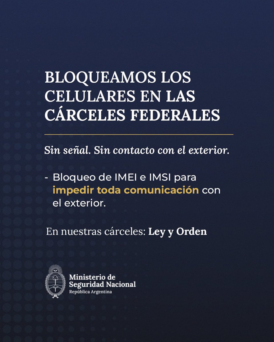 Ministerio de Seguridad Nacional tweet media